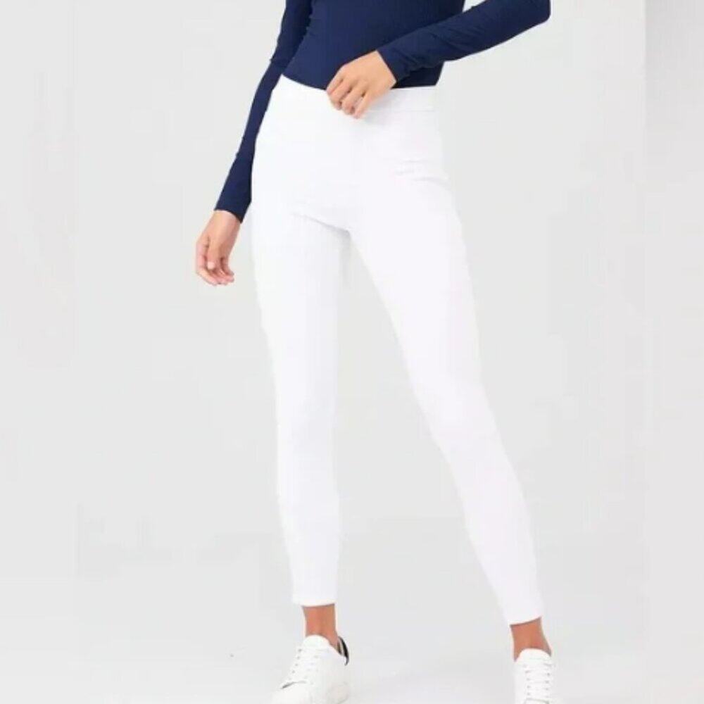 Spanx Ankle Jean‑ish White Leggings NWT Size XLTG